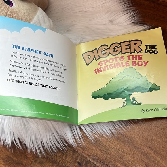 Stuffies “Digger” the Dog and Book - Picture 2 of 7